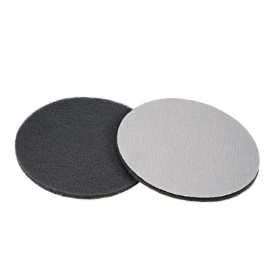Harfington Uxcell Scrub Pad, 7-inch 1000-Grits Drill Power Brush Tile Scrubber Cleaning Scouring Pads Abrasive Buffing Pads 2pcs