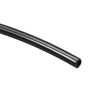 Harfington Uxcell Nylon Tubing,2.5mm ID x 4mm OD,3.28Ft Length,Fuel Line Plastic Tubing,Pneumatic Hose Tube,for Air Brake System Or Fluid Transfer,Black