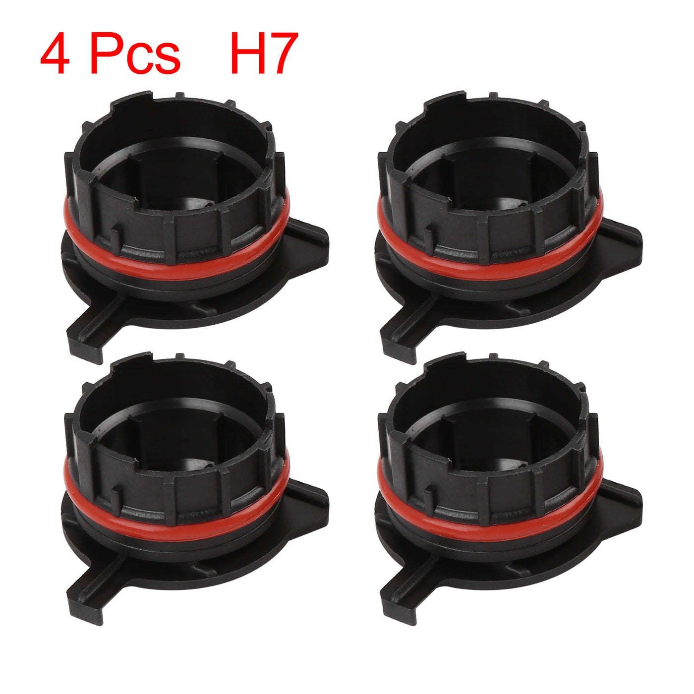 X AUTOHAUX H7 LED Headlight Adapter Base Retainer Holder for BMW E39 for Mercedes-Benz 4pcs