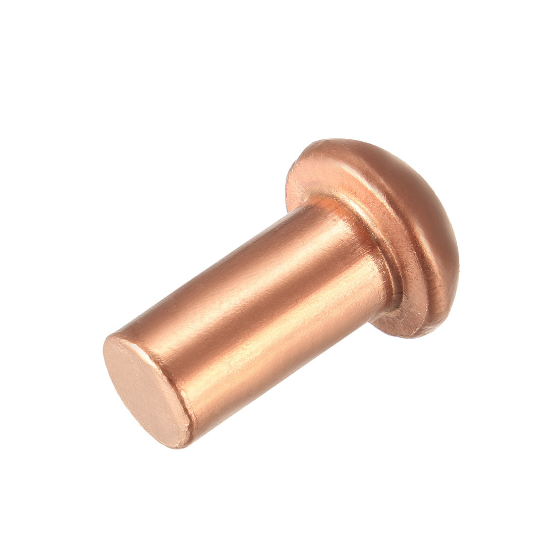uxcell Uxcell 20 Pcs 5/16" x 5/8" Round Head Copper Solid Rivets Fasteners