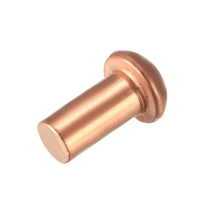 Harfington Uxcell 20 Pcs 5/16" x 5/8" Round Head Copper Solid Rivets Fasteners