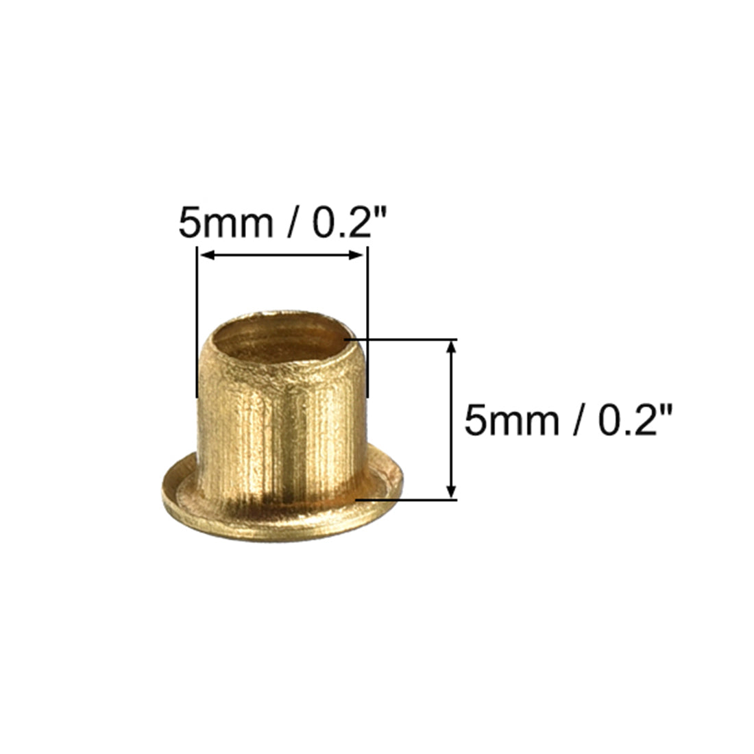 Uxcell Hollow Rivet,5mm x 5mm Through Hole Copper Hollow Rivets ...
