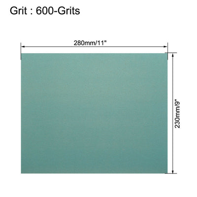 Harfington Uxcell Silicon Carbide Sandpaper, 400-Grits Wet Dry Sanding Paper 11" x 9" 10pcs