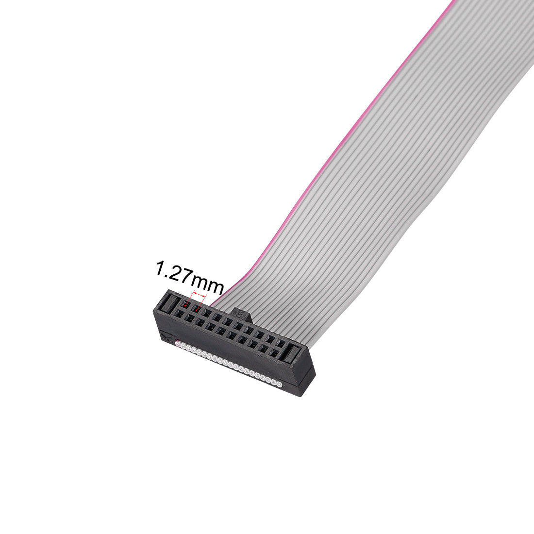 uxcell Uxcell IDC Wire Flat Ribbon Cable FC/FC Female Connector A-type 20Pins 1.27mm Pitch 20cm Length