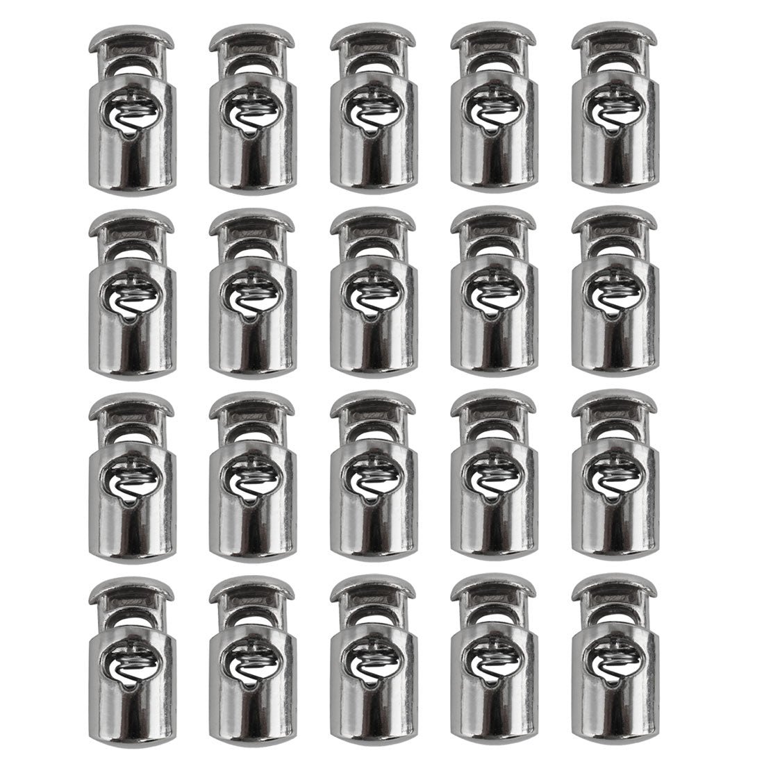uxcell Uxcell 20pcs Plastic Cord Locks Stoppers Spring End Toggle Fastener Slider Organizer