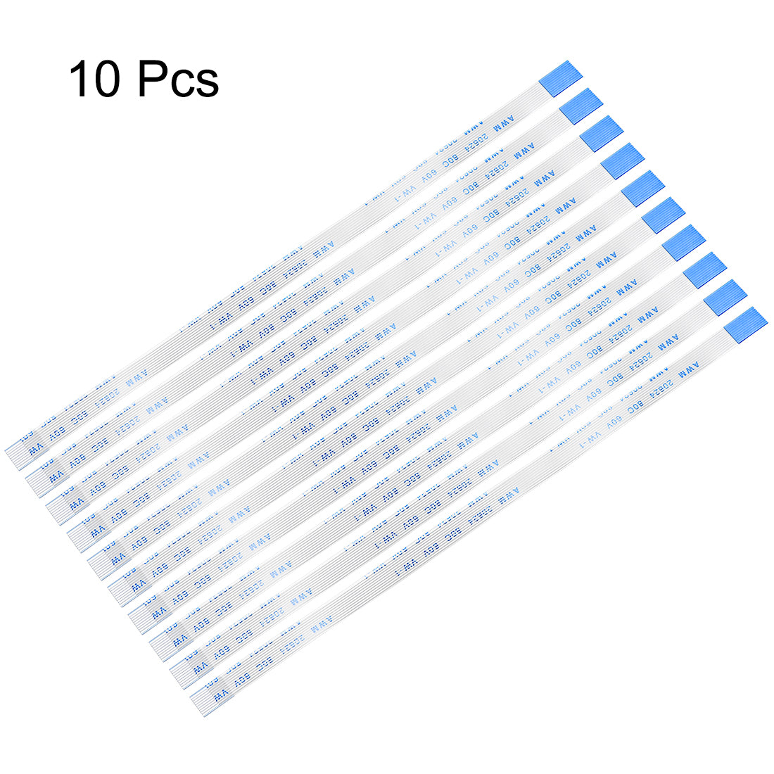 Uxcell Uxcell Flexible Flat Cable, 10 Pins 0.5mm Pitch 150mm FPC FFC Ribbon Cable 10Pcs(B Type