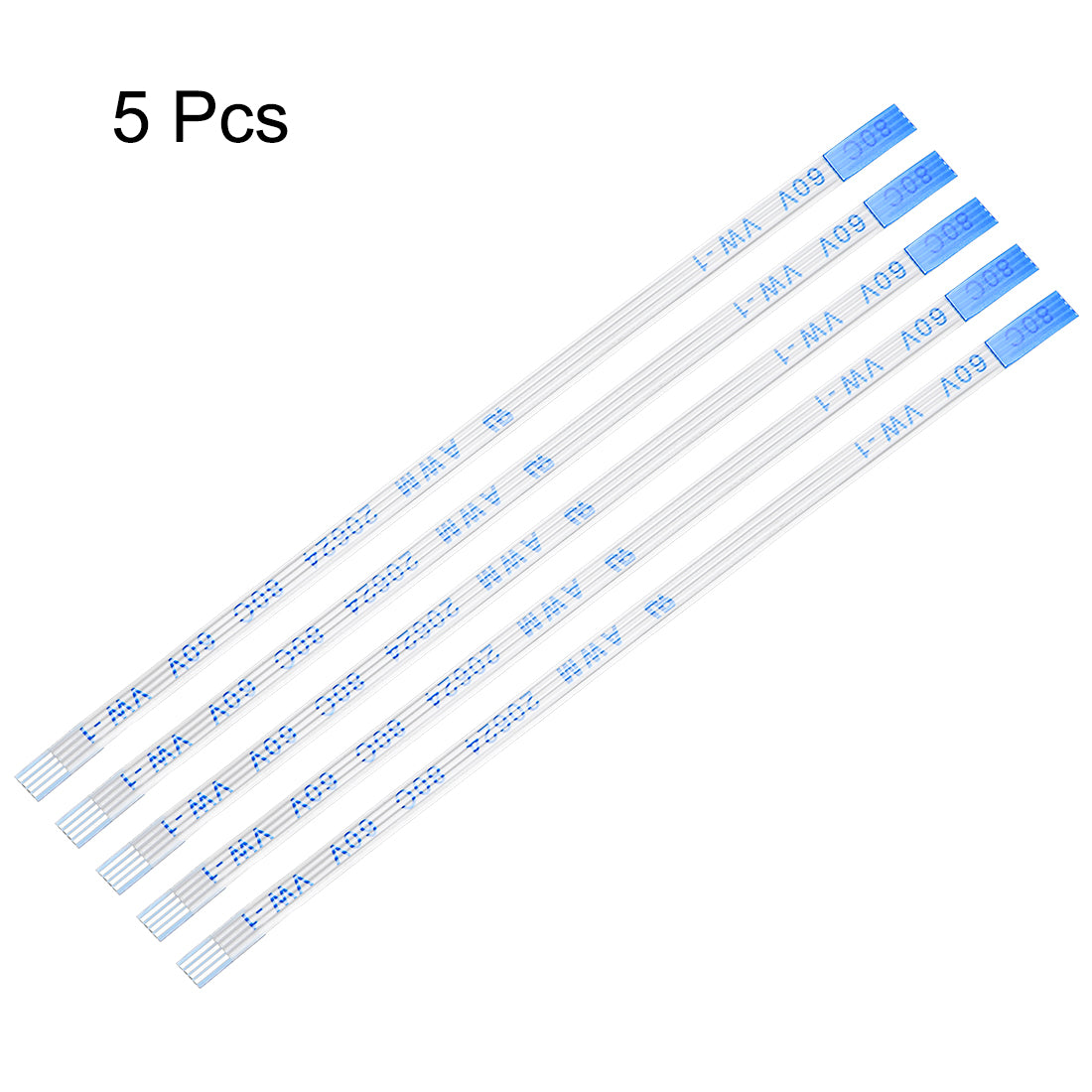 Uxcell Uxcell Flexible Flat Cable, 4 Pin 0.5mm Pitch 76mm FPC FFC Ribbon Cable 10Pcs(B Type)