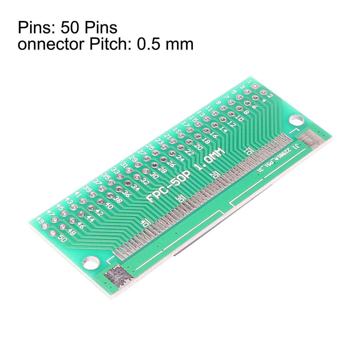 uxcell Uxcell FFC FPC 50 Pin 0.5mm Pitch to DIP 2.0mm PCB Converter Board Couple Extend Adapter