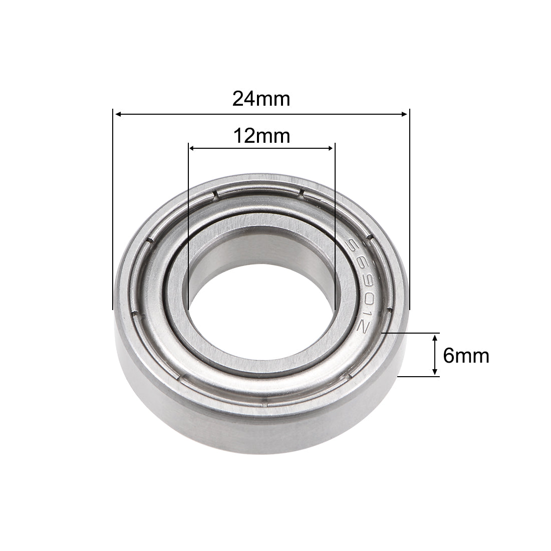 uxcell Uxcell Deep Groove Ball Bearings Thin Section Double Shielded Stainless Steel