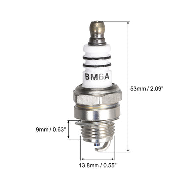 Harfington Uxcell BM6A Spark Plug for M7 / L7T / CJ8 / 1560 Replacement , 5pcs