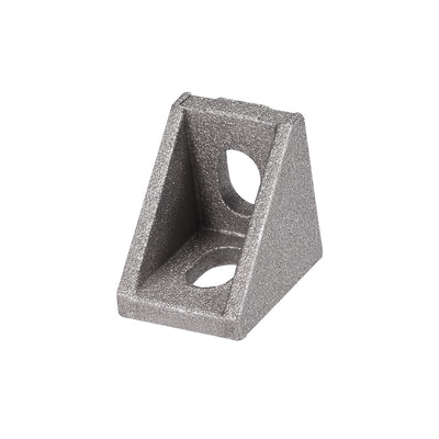 Harfington Uxcell Inside Corner Bracket Gusset, for 2020 Series Aluminum Extrusion Profile with Slot 6mm, 25 Pcs (Silver)