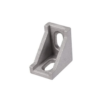 Harfington Uxcell Inside Corner Bracket Gusset, 28mm x 28mm for 2020 Series Aluminum Extrusion Profile with Slot 6mm, 20 Pcs (Silver)