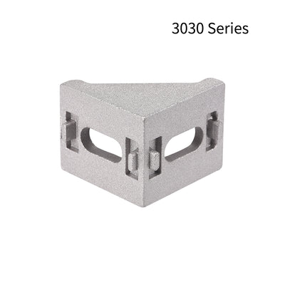 Harfington Uxcell Inside Corner Bracket Gusset, 35mm x 35mm for 3030 Series Aluminum Extrusion Profile with Slot 8mm, 10 Pcs (Silver)