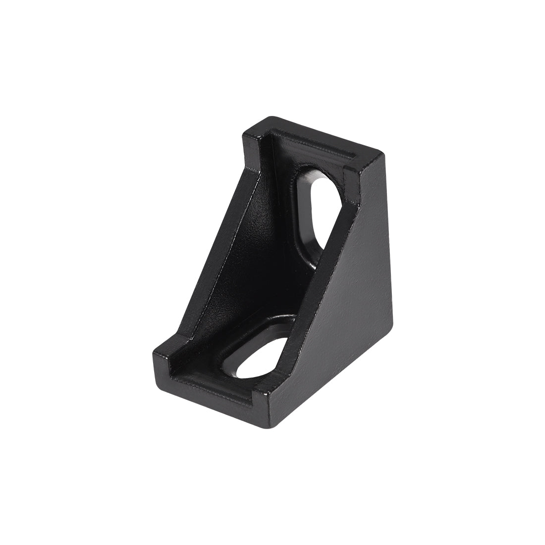Uxcell Uxcell Inside Corner Bracket Gusset, 35mm x 35mm for 3030 Series Aluminum Extrusion Profile with Slot 8mm, 4 Pcs (Black)