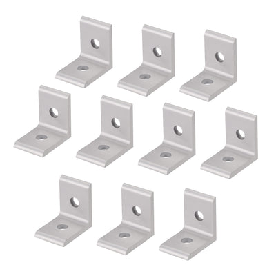 Harfington Uxcell Inside Corner Bracket for 2020 Series Aluminum Extrusion Profile with Slot 6mm, 10 Pcs
