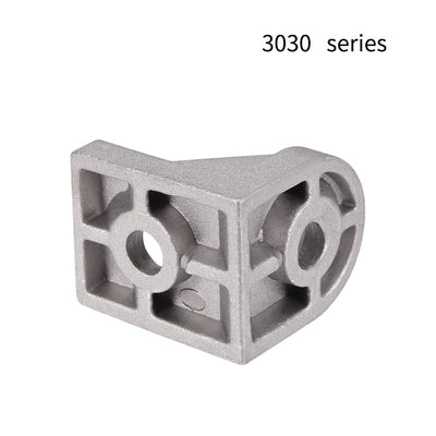 Harfington Uxcell Angle Arbitrary Bracket Set, Corner L Connector for 3030 Series Aluminum Extrusion Profile with Slot 8mm, 6 Pcs
