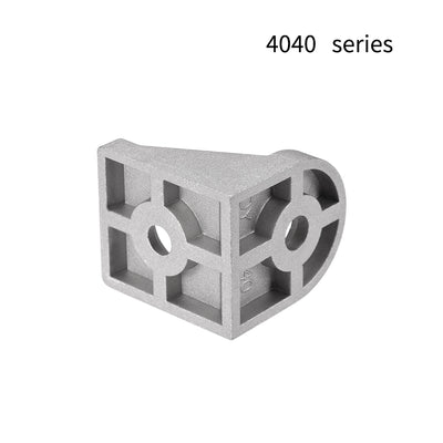Harfington Uxcell Angle Arbitrary Bracket Set, Corner L Connector for 4040 Series Aluminum Extrusion Profile with Slot 8mm, 6 Pcs
