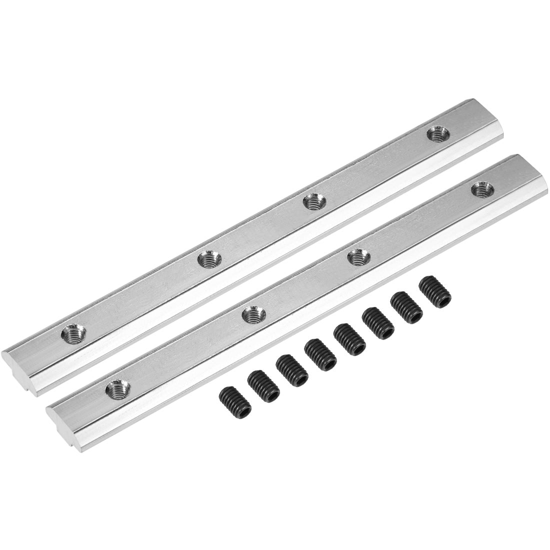 uxcell Uxcell Straight Line Connector, 7 Inch Joint Bracket with Screws for 4040 Series T Slot 8mm Aluminum Extrusion Profile, 2 Pcs