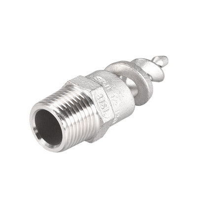 Harfington Uxcell Spiral Cone Atomization Nozzle 1/2BSPT 316 Stainless Steel 2Pcs Silver Tone