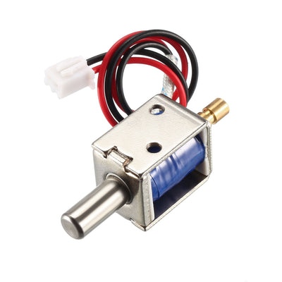 Harfington Uxcell DC 12V 0.43A 4mm Mini Electromagnetic Solenoid Lock Push Pull Type for Electirc Door Lock