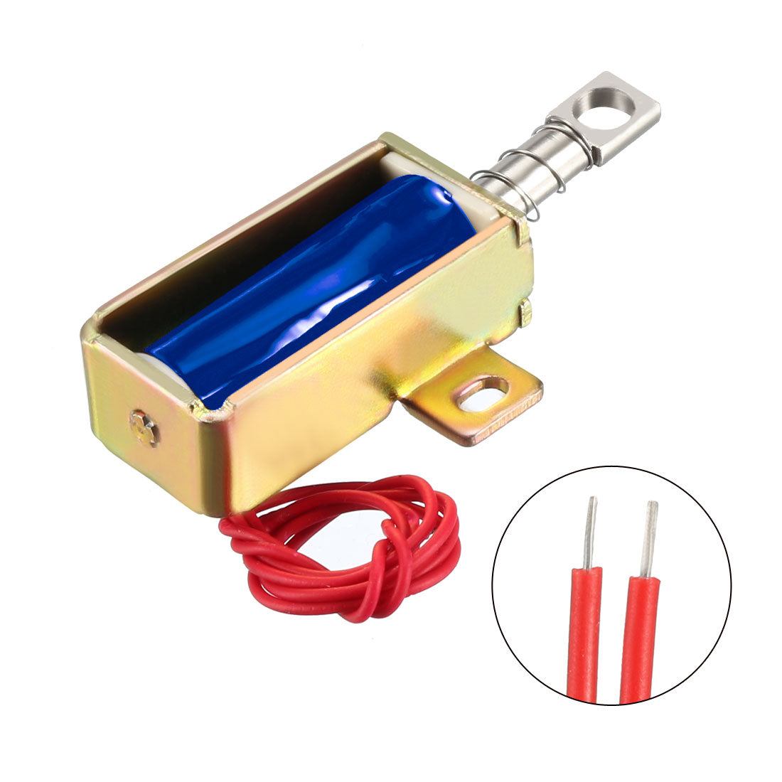 uxcell Uxcell DC 24V 0.8A 5mm Mini Electromagnetic Solenoid Lock Pull Type for Electirc Door Lock