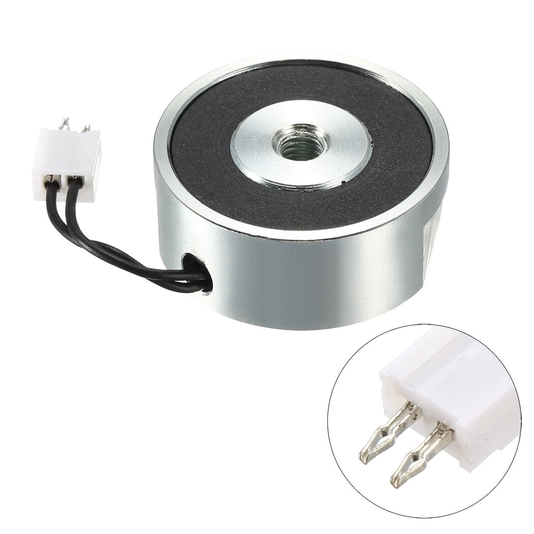 uxcell Uxcell DC24V 60N 6KG Lift Holding Electromagnet Sucking Disc Electric Lifting Magnet Solenoid