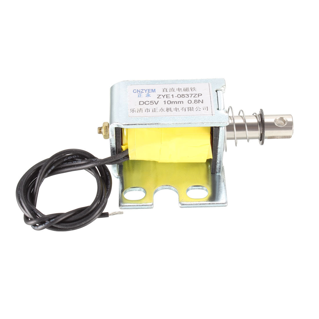 uxcell Uxcell DC Push Pull Type Solenoid Electromagnet, DC5V 18W 0.8N 10mm, Open Frame Type, Linear Motion