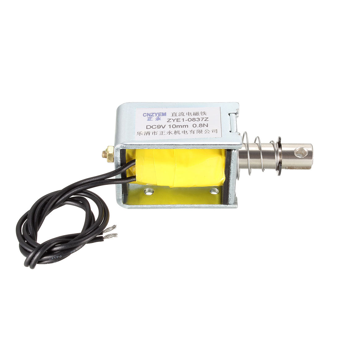 uxcell Uxcell DC Push Pull Type Solenoid Electromagnet, DC9V 0.8N 10mm, Open Frame Type, Linear Motion
