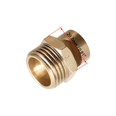 Harfington Uxcell Floodjet  Tip - 1/2BSPT Brass 170 Degree Wide Angle Flat Fan Nozzle