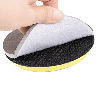 Harfington Uxcell 1.2-Inch 400-Grits Hook and Loop Sanding Disc, Sponge Sanding Pad Wet Dry Aluminum Oxide Sandpaper for Polishing & Grinding 5pcs