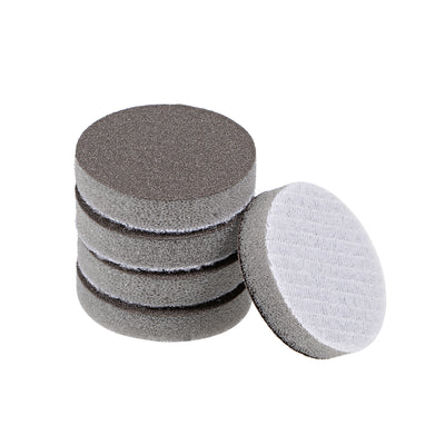 Harfington Uxcell 1.2-Inch 400-Grits Hook and Loop Sanding Disc, Sponge Sanding Pad Wet Dry Aluminum Oxide Sandpaper for Polishing & Grinding 5pcs