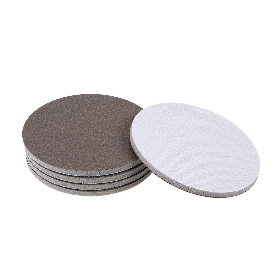 uxcell Uxcell 4-Inch 600-Grits Hook and Loop Sanding Disc, Sponge Sanding Pad Wet Dry Aluminum Oxide Sandpaper for Polishing & Grinding 5pcs