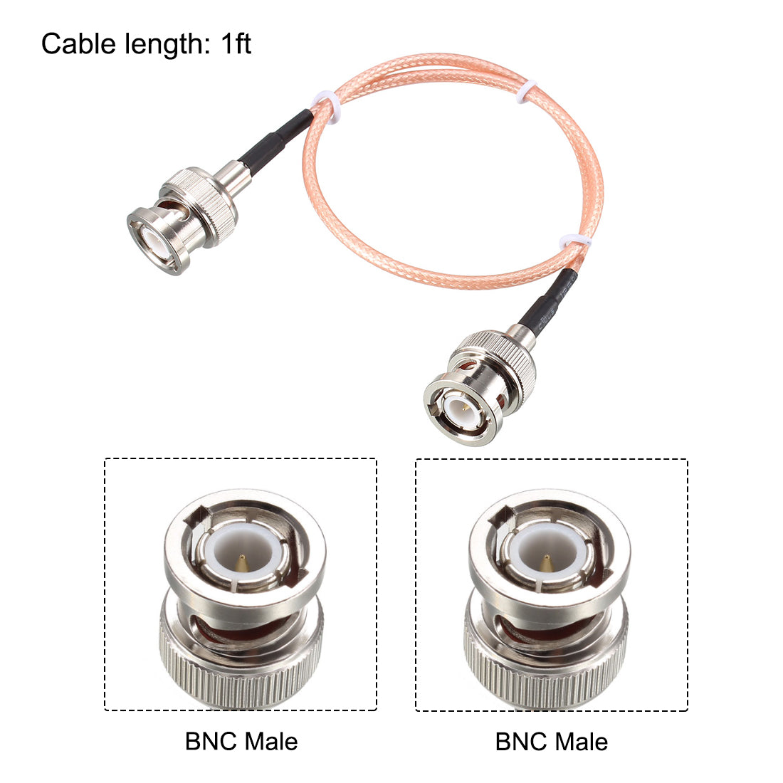 uxcell Uxcell BNC Male to BNC Male Coax Cable RG316 Low Loss RF Coaxial Cable 50 ohm