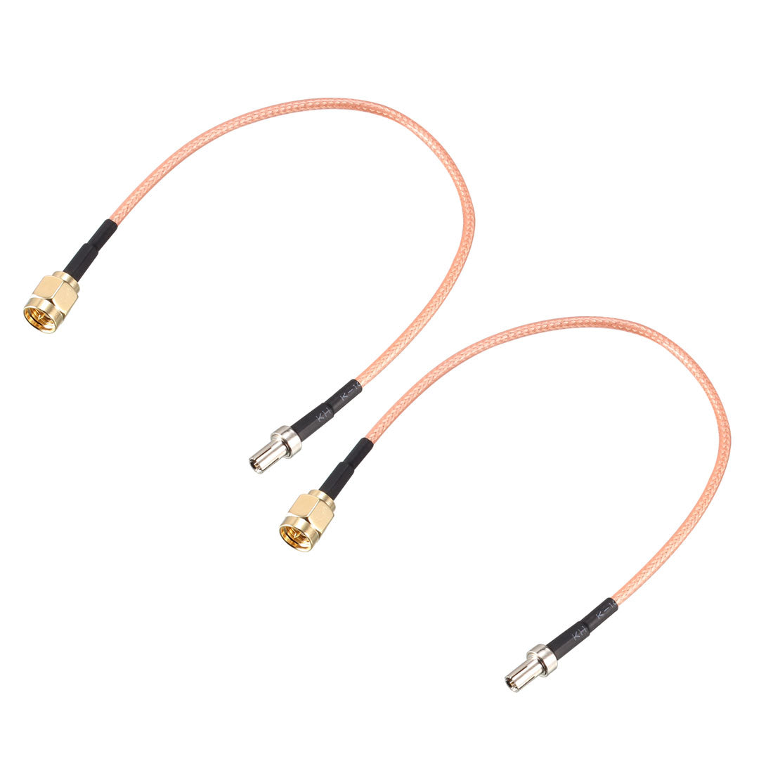 uxcell Uxcell SMA Male to TS9 Male RG316 Coaxial Cable Antenna Cable 0.66 Ft 2pcs