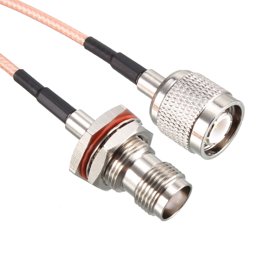 uxcell Uxcell RG316 RF Coaxial Cable TNC Male to TNC Female Bulkhead Pigtail Jumper Cable