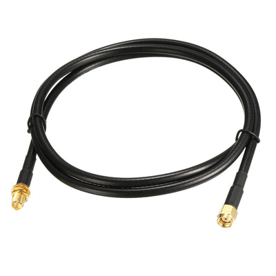 Harfington Uxcell Antenna Extension Cable RP-SMA Male to RP-SMA Female Coax Cable 26 Ft RG58