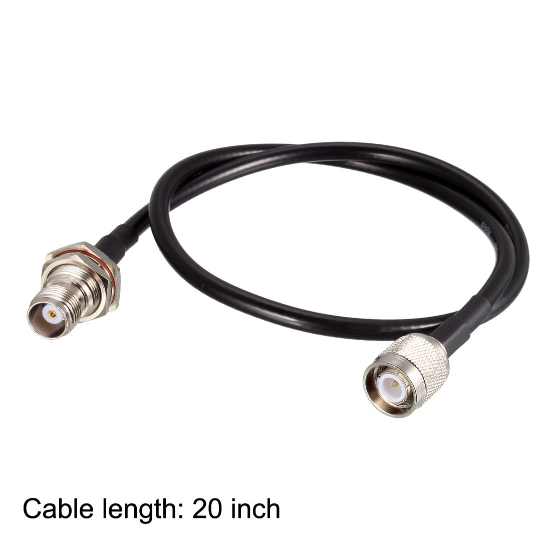 Uxcell Uxcell RG58 RF Coaxial Cable TNC Male to TNC Female Pigtail Jumper Cable 20 Inch 2pcs