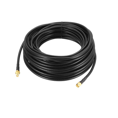 Harfington Uxcell SMA Male to SMA Female Antenna Extension Coax Cable RG58 50 ft