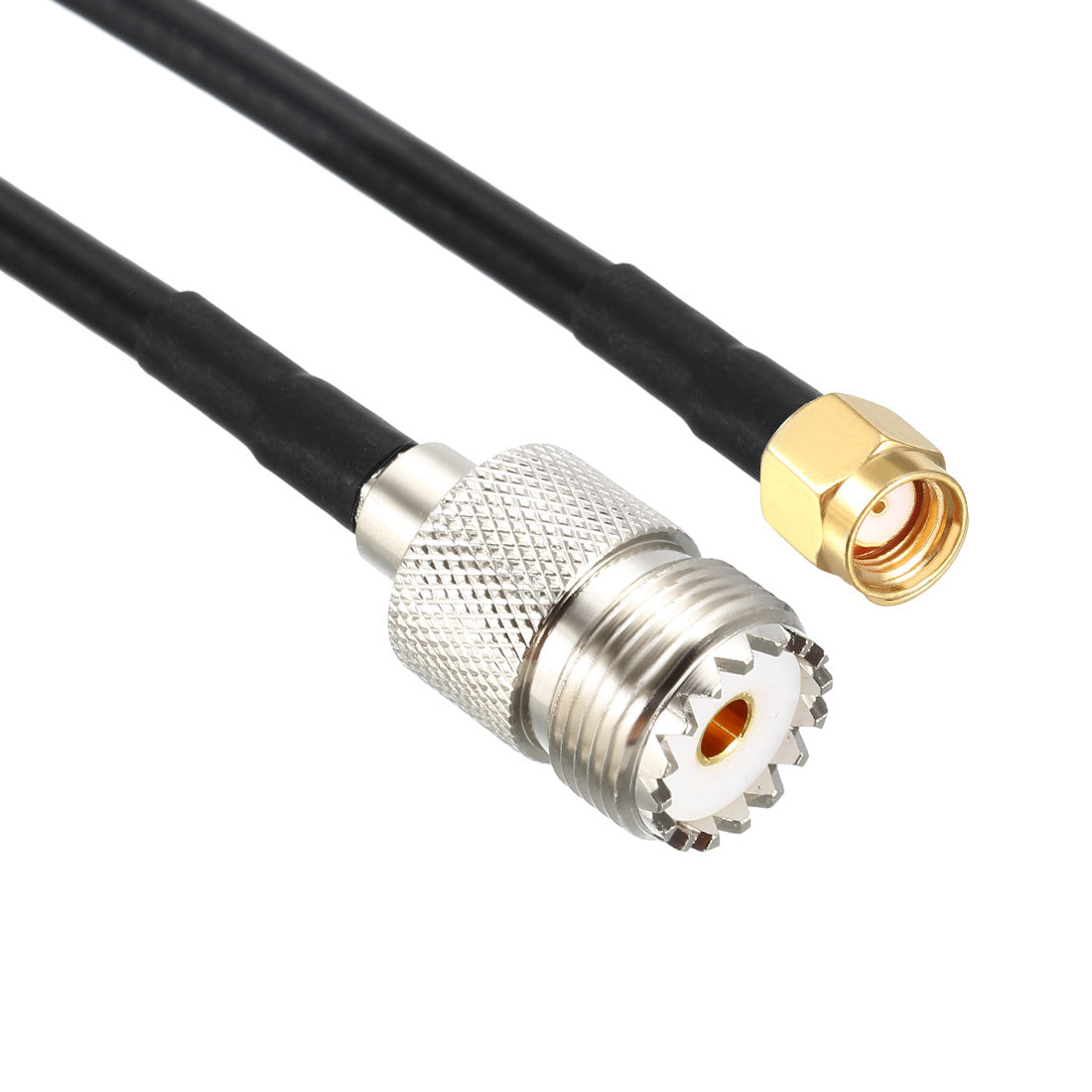uxcell Uxcell RF Coax Cable RP-SMA Male to UHF SO-239 Female Coaxial Cable 16 Inch