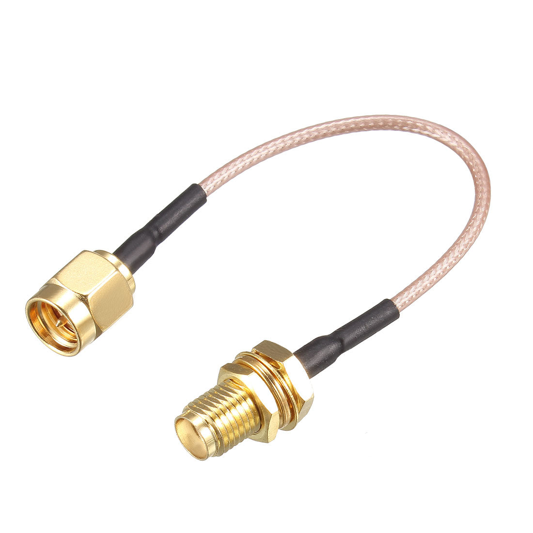 Uxcell Uxcell Low Loss RF Coaxial Cable Connection Coax Wire RG-178 SMA Female to SMA Male 10cm 5pcs