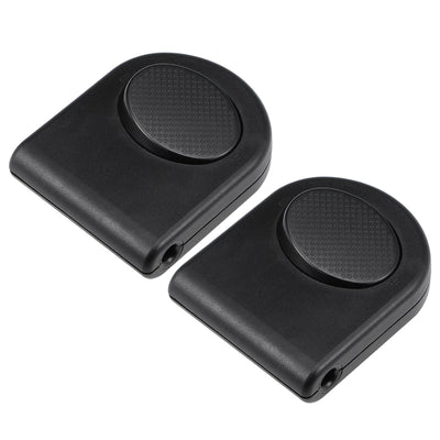 Harfington Uxcell Inline Foot Pedal Push Lamp Switch, Step-on-button Lighting Foot Control ON/Off Footswitch Black 2 Pcs