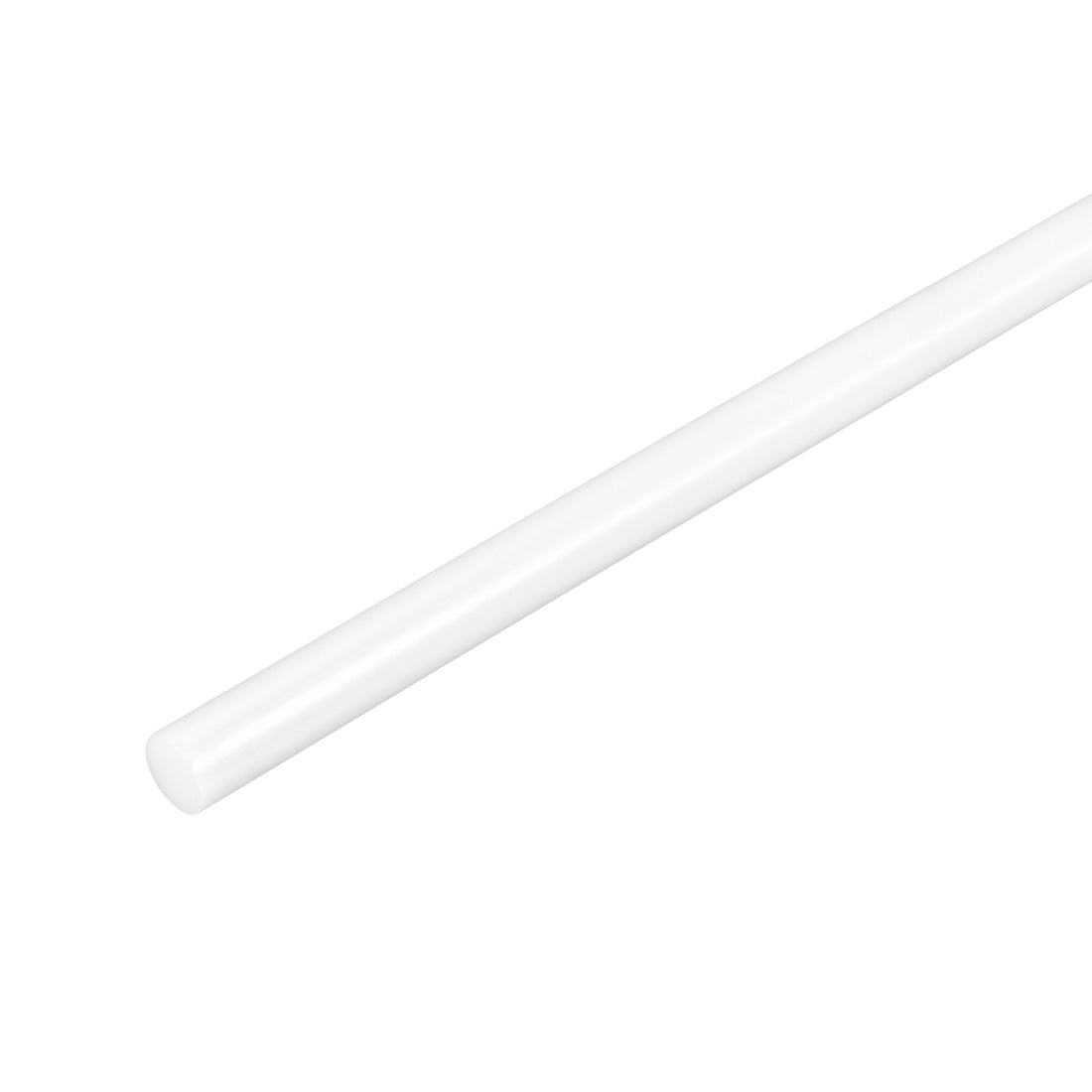 uxcell Uxcell Plastic Round Rod,4mm Dia 50cm White Engineering Plastic Round Bar