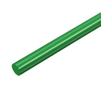 Harfington Uxcell Plastic Round Rod,10mm Dia 50cm Green Engineering Plastic Round Bar