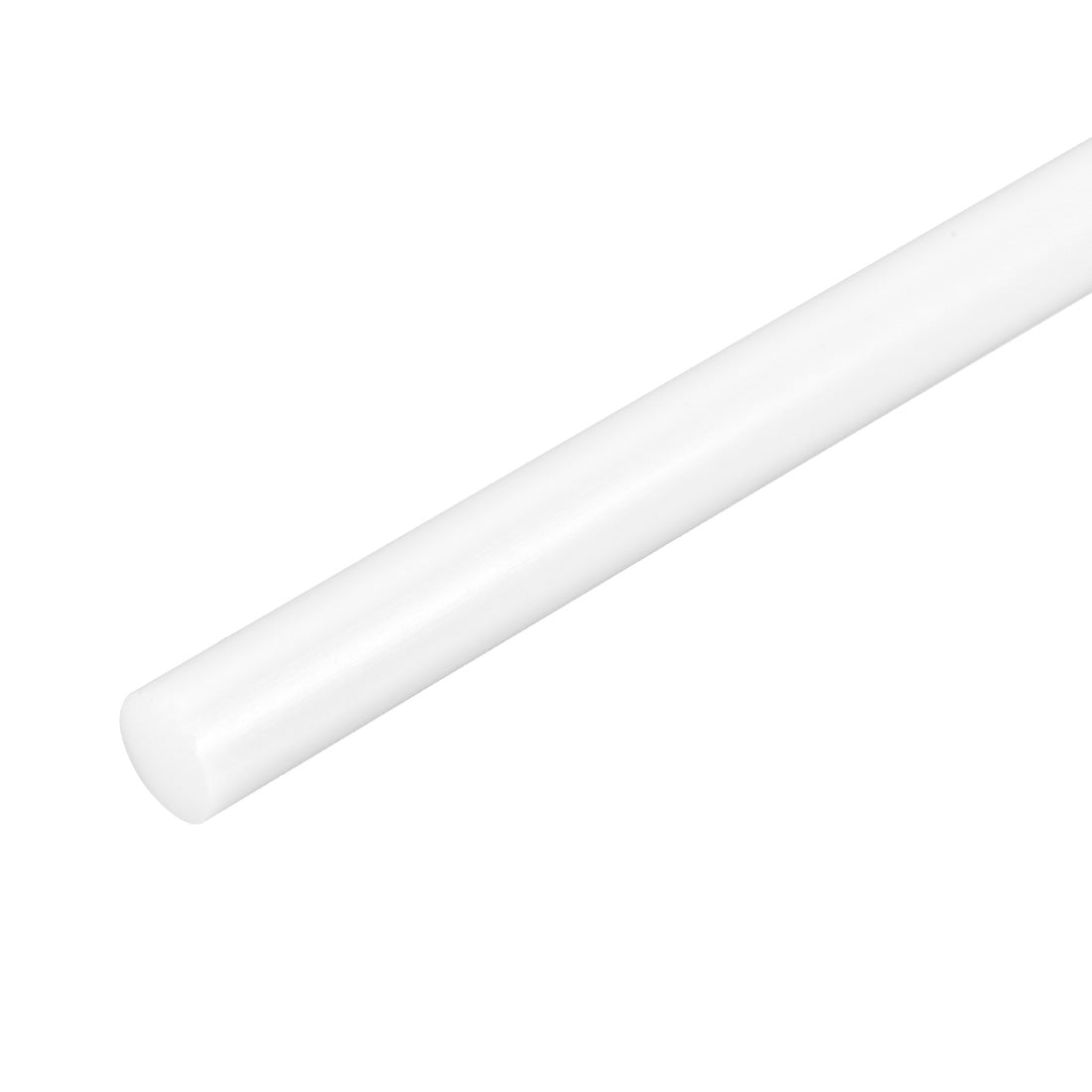 uxcell Uxcell Plastic Round Rod,12.5mm Dia 50cm White Engineering Plastic Round Bar