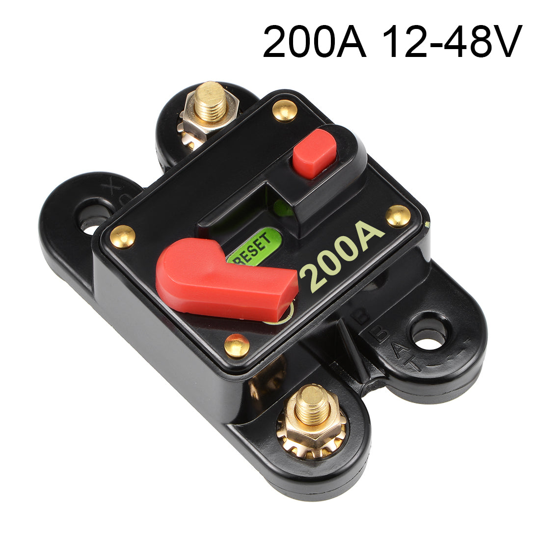 uxcell Uxcell Fuse Holder 200A 12-48V Inline Block Circuit Break Audio Amplifier Inverter