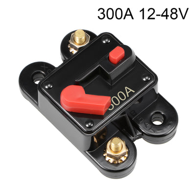 Harfington Uxcell Fuse Holder 300A 12-48V Inline Block Circuit Break Audio Amplifier Inverter