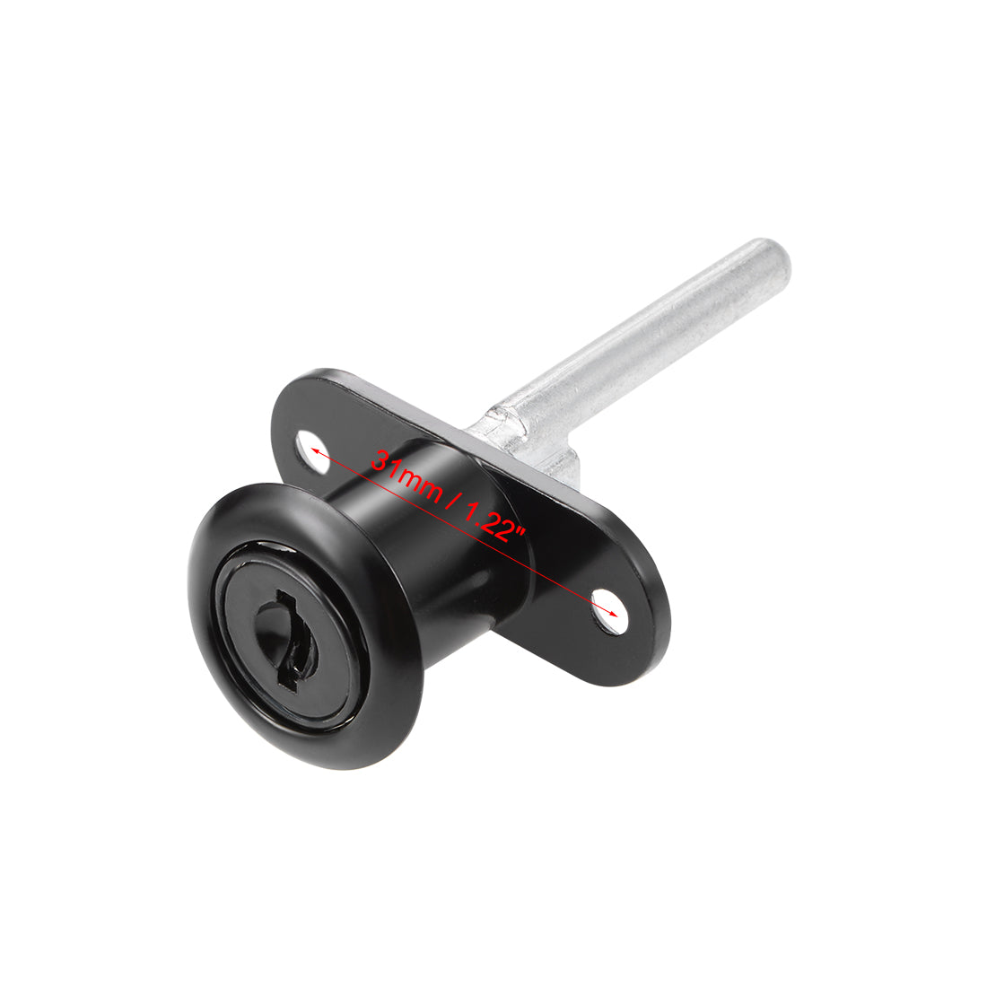 uxcell Uxcell Drawer Lock 16mm Cylinder Diameter for Desk Cabinet Locker Showcase Black