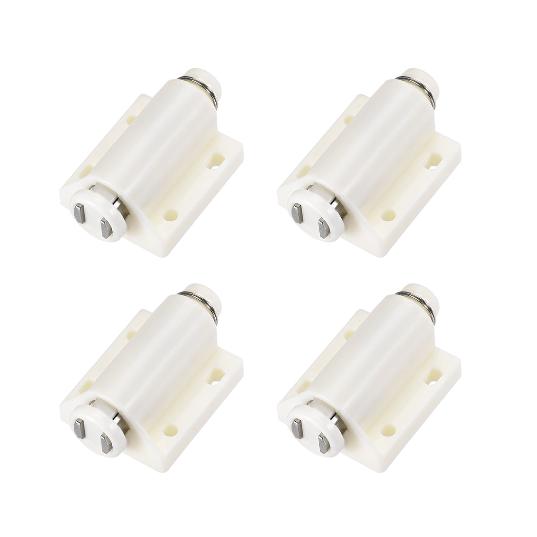 uxcell Uxcell Touch Catch Magnetic Press Latch for Cabinet Door Cupboard Drawers White 4pcs
