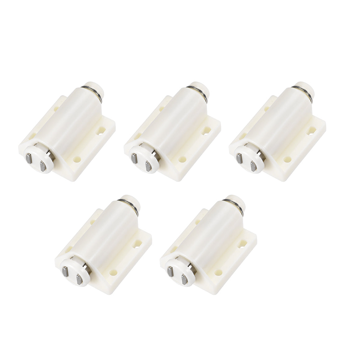 uxcell Uxcell Touch Catch Magnetic Press Latch for Cabinet Door Cupboard Drawers White 5pcs