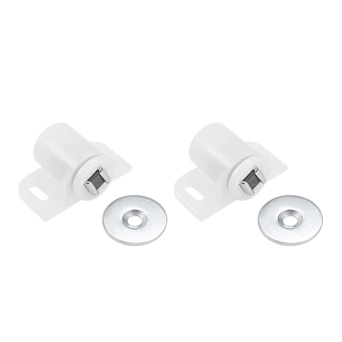 uxcell Uxcell Magnetic Latches Catch, Cabinet Door Magnet Latch for Cupboard Closet White 2pcs